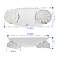 Lampara De Emergencia Led Con Batería Recargable 220v - Miniatura 4