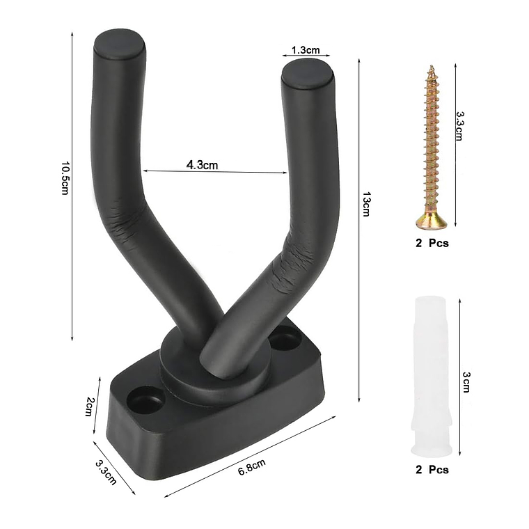 Pack 4 Soporte Colgador De Pared Para Guitarra Anticaída 4