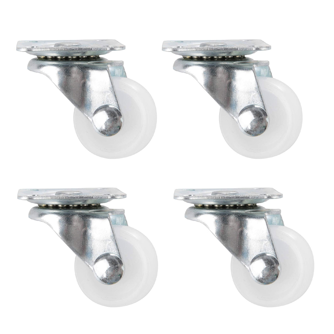 Pack 4 Ruedas Giratorias Sin Freno 2 Pulgadas 1