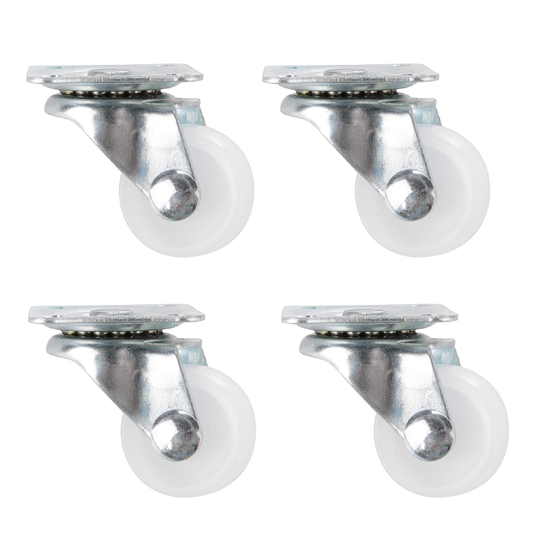 Pack 4 Ruedas Giratorias Sin Freno 2 Pulgadas 1