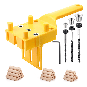 Guia Plantilla Para Tarugos Madera 6-8-10 Mm + Brocas