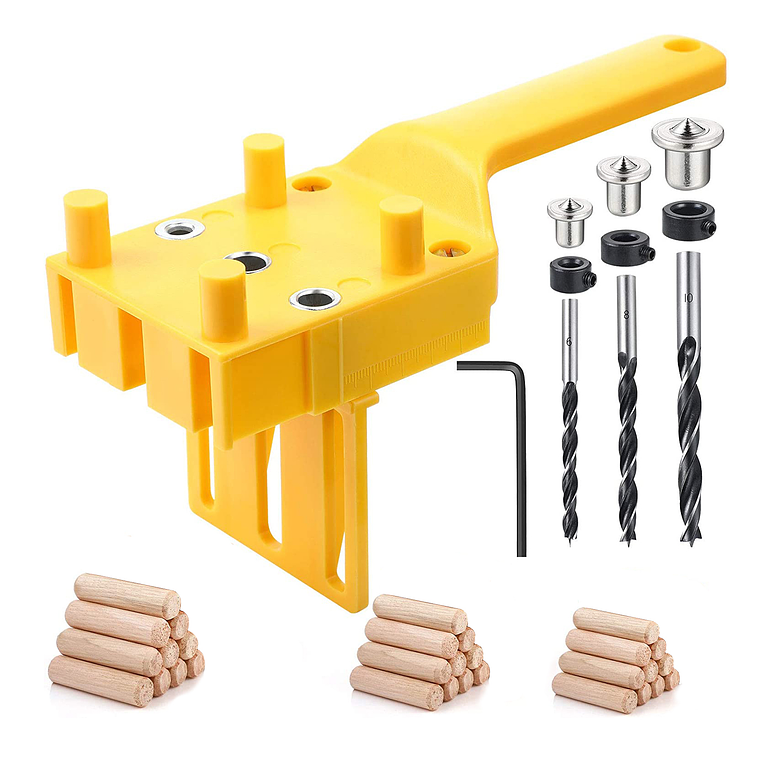 Guia Plantilla Para Tarugos Madera 6-8-10 Mm + Brocas 1