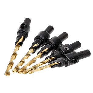 5 Uds Brocas Avellanadores Madera Carpintería