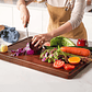 Tabla Picar Y Cortar Carne Verduras De Madera 38 Cm - Miniatura 4