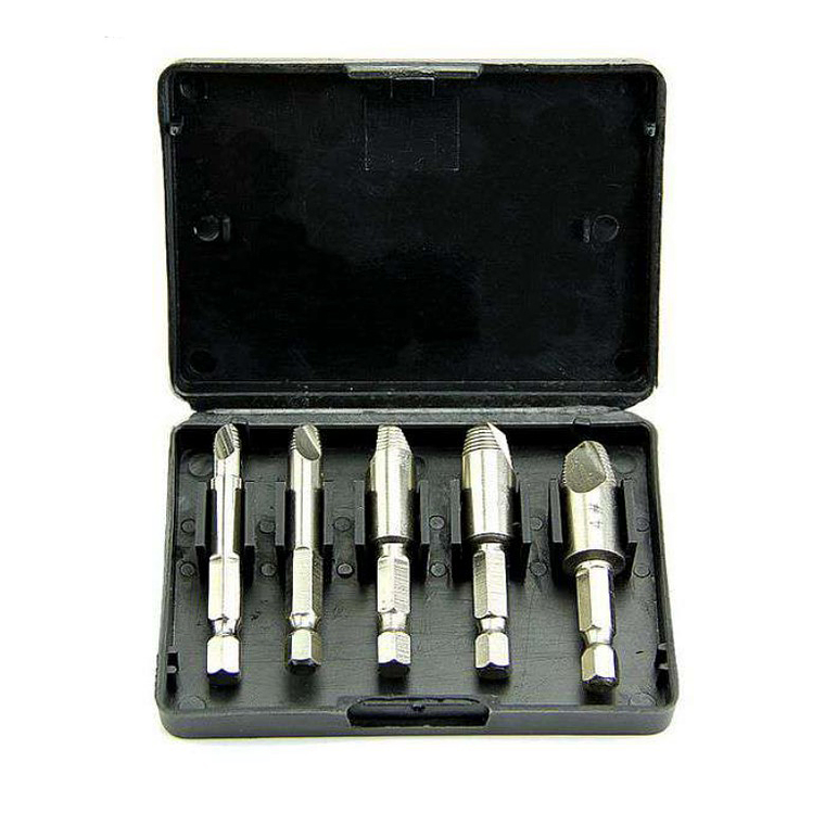 Set Brocas Extractor Tornillos Pernos Rotos Cabeza Rodada 2