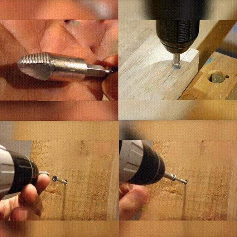 Set Brocas Extractor Tornillos Pernos Rotos Cabeza Rodada 4