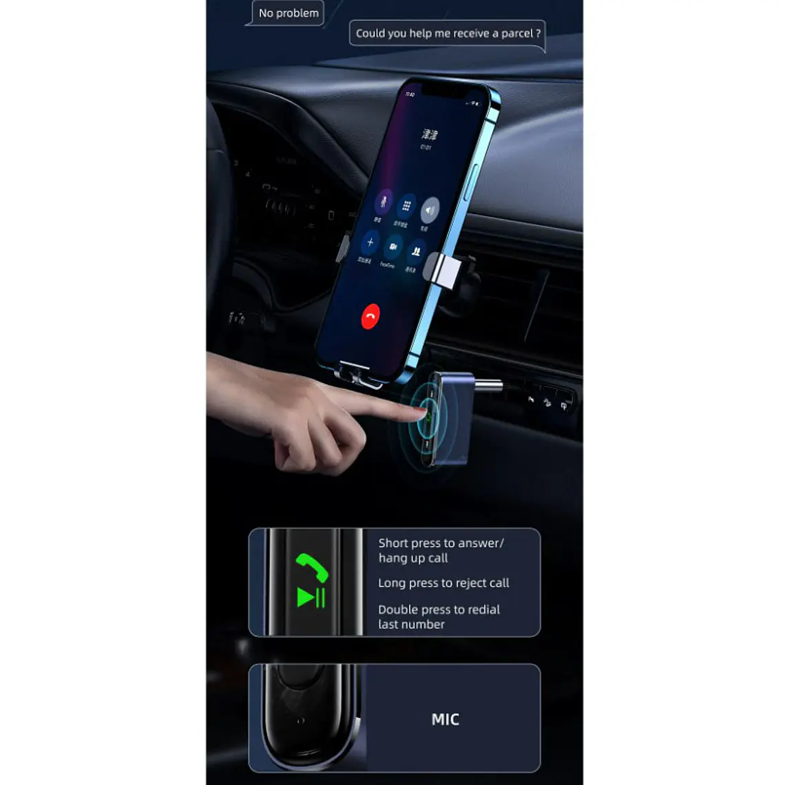 Receptor Bluetooth Auto 3.5mm Manos Libres Aux Car 4