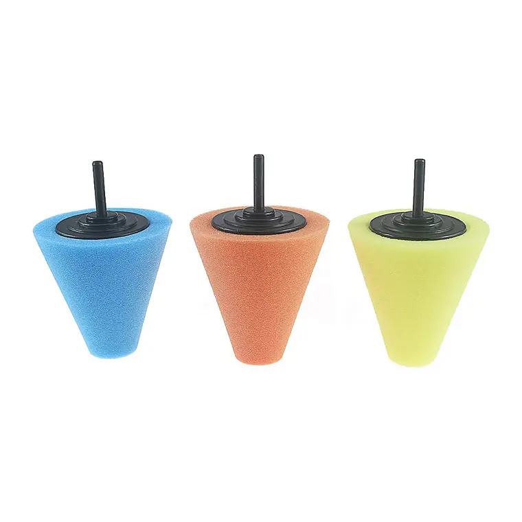 Kit De 3 Piezas Esponjas Pulir En Forma De Cono, Auto 2