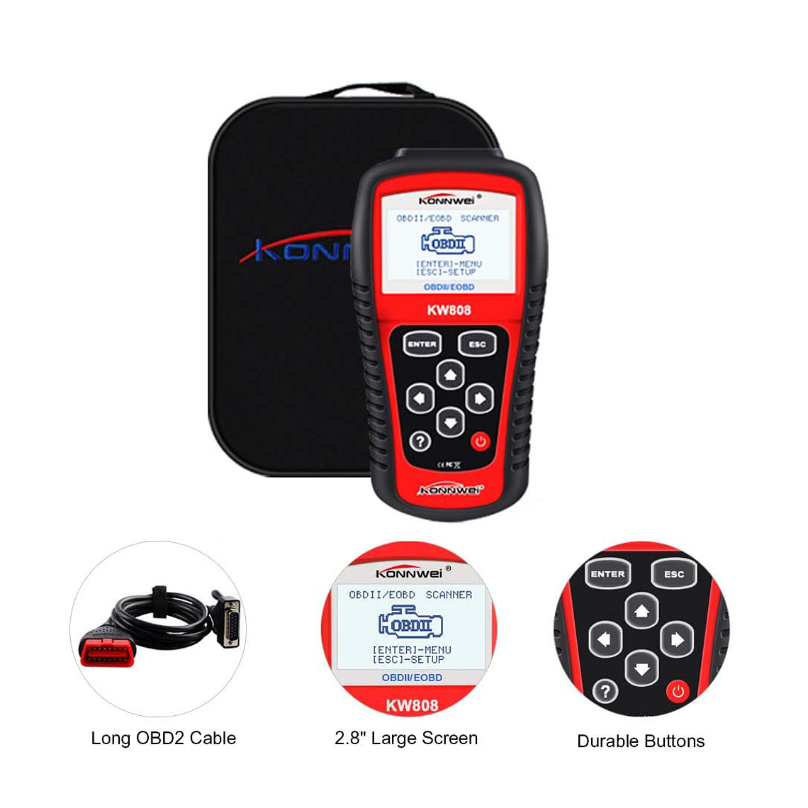Escáner Automotriz Obd2/eobd, Lector De Código Srz 3