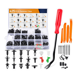 Set 460 Clips Broches Puerta Parachoque Auto Tapabarro Reten