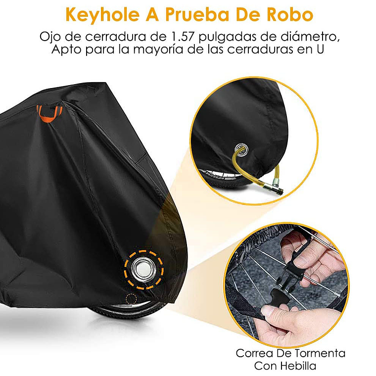Carpa Cobertor Funda Para Bicicleta Impermeable 110 X 200cm 2