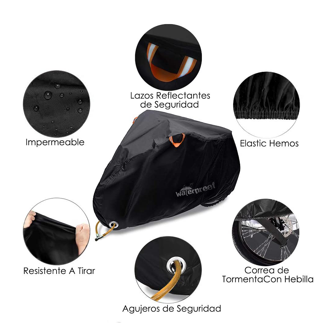 Carpa Cobertor Funda Para Bicicleta Impermeable 110 X 200cm 3