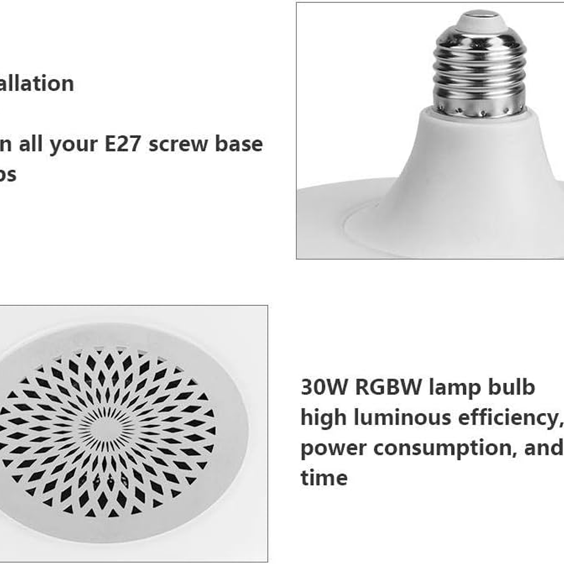 Ampolleta Ufo Bluetooth Rbg E27 Control Remoto Parlante 2