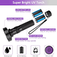 Linterna Ultravioleta 100 Led Uv Usa Pilas Múltiples Usos - Miniatura 3