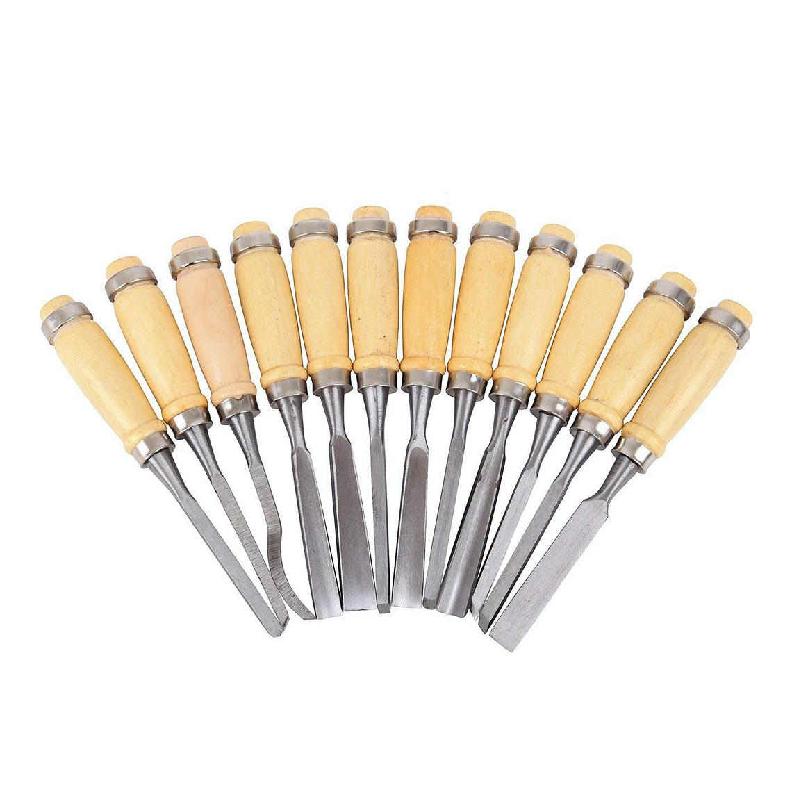 Juego De Cinceles Para Tallar Madera Gubia 12 Pcs 2