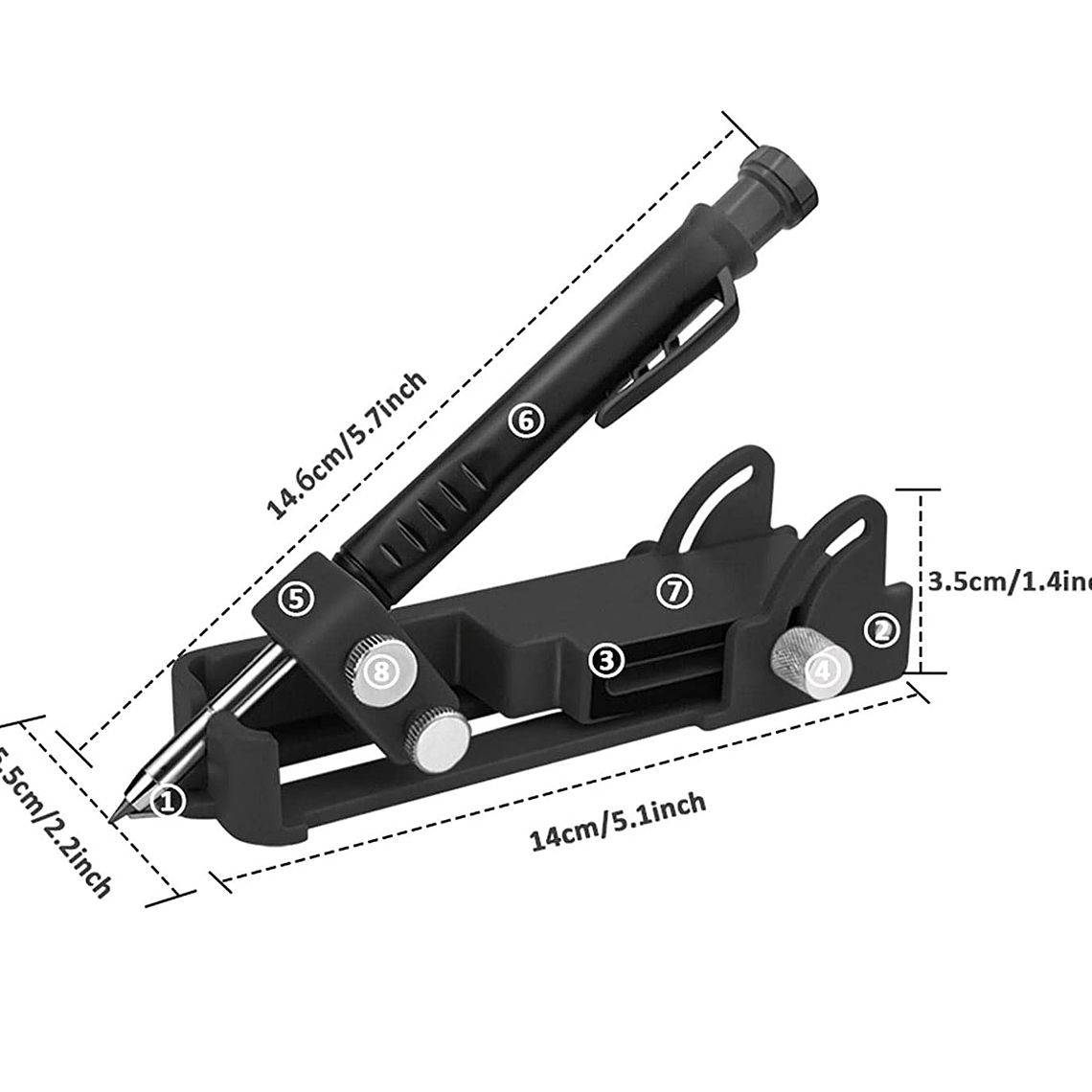 Herramienta De Trazado De Carpintería Multifunción 5