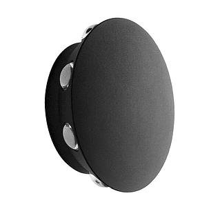 Foco Led Redondo Exterior Interior Aplique De Pared 6 Led