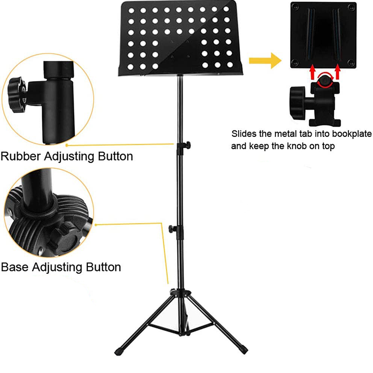 Atril De Partitura Grande Con Altura Regulable 2