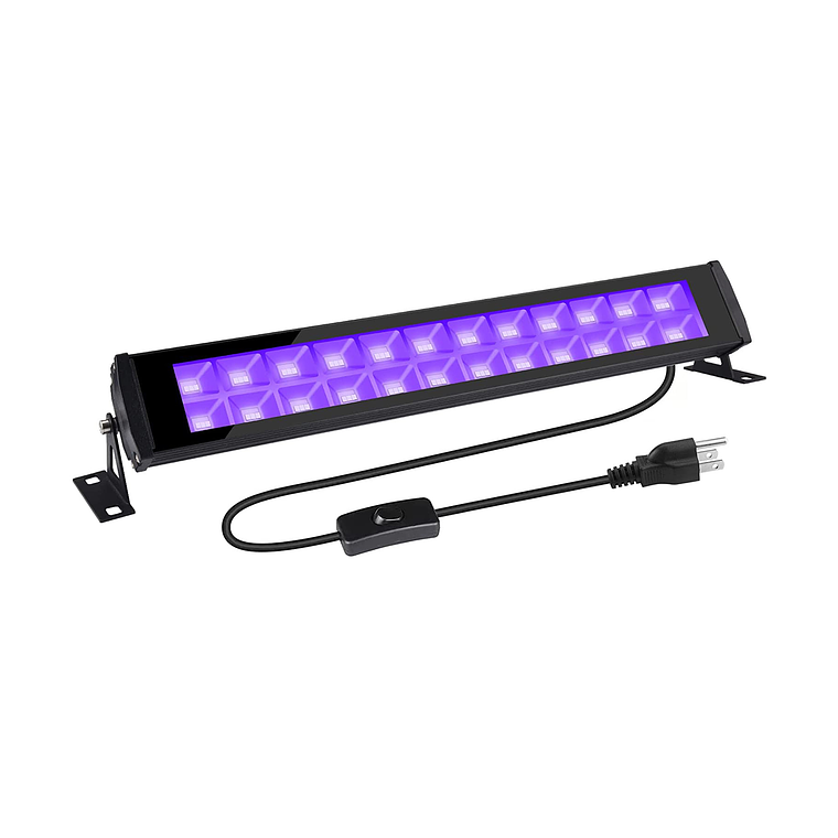 Barra Led Luz Ultra Violeta Fiesta Flúor 48w Uv 44cm 1