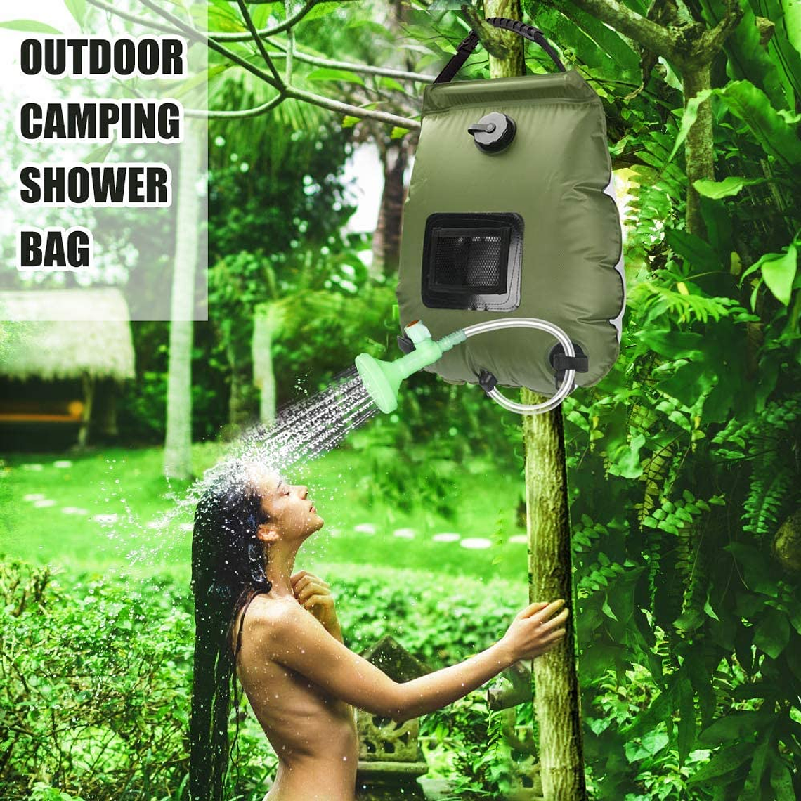 Bolsa Ducha Solar Portátil Camping Playa Aire Libre 20 Ltrs 3