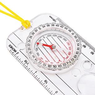 Brujula Regla Tactico 2en1 De Camping Supervivencia Lectura