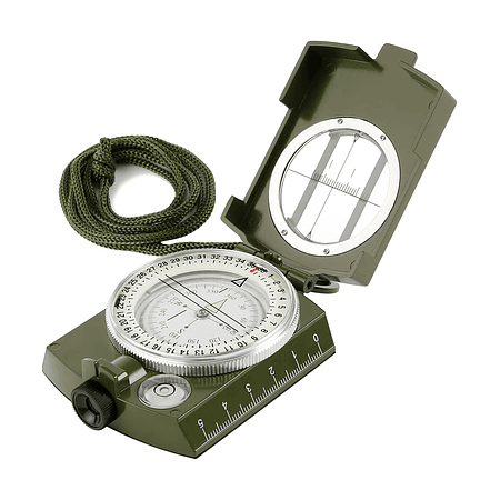 Brújula Militar Luminosa Multifunción Con Inclinómetro Ip65