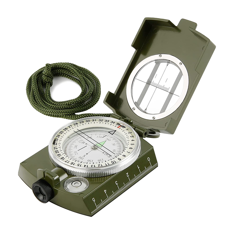 Brújula Militar Luminosa Multifunción Con Inclinómetro Ip65 1