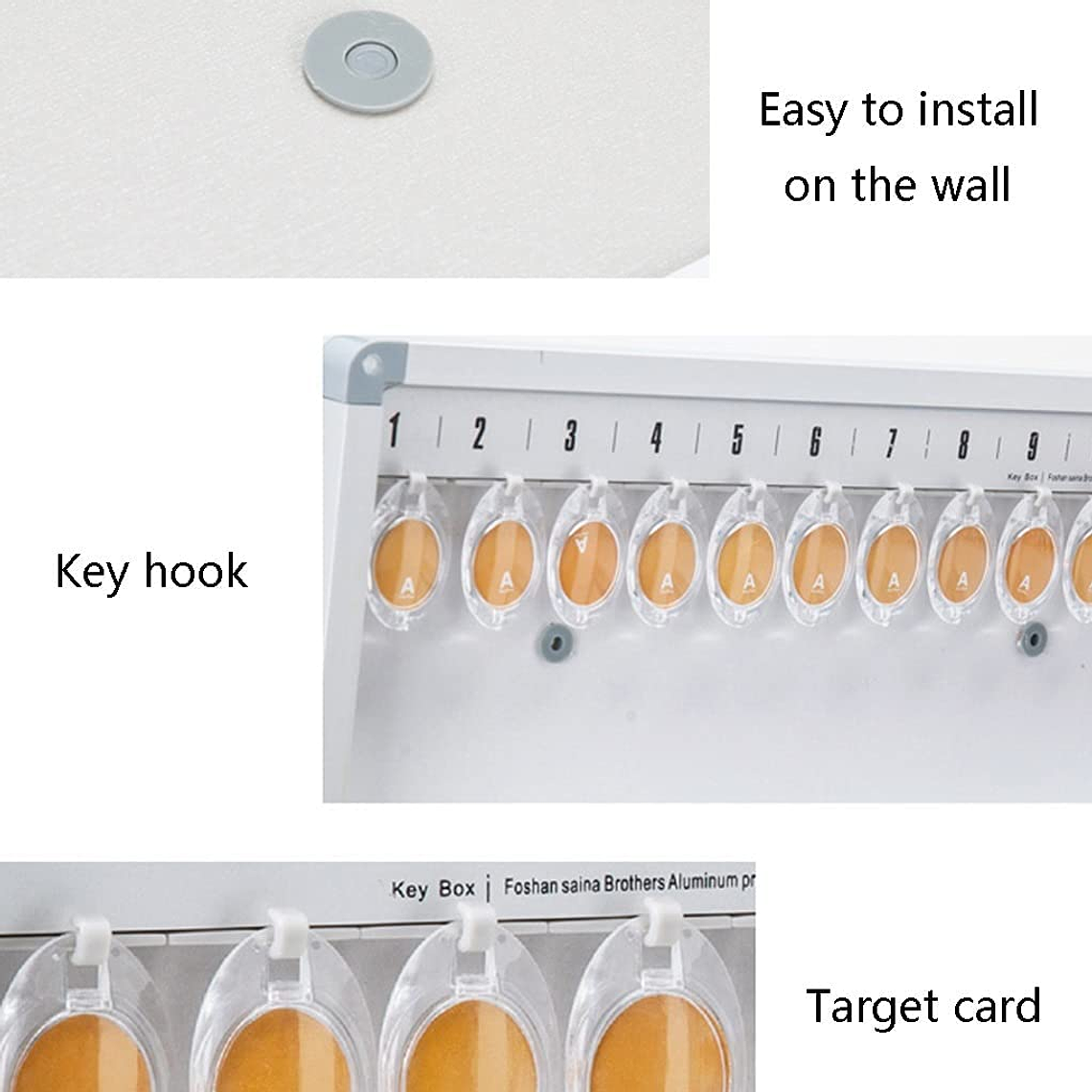 Caja Magnética Organizador Para Llaves 32 Llaveros 3