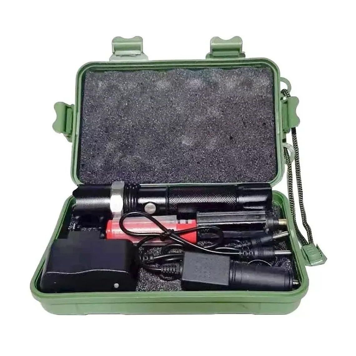 Linterna Led Tactica Zoom Swat Led Cree Recargable 1