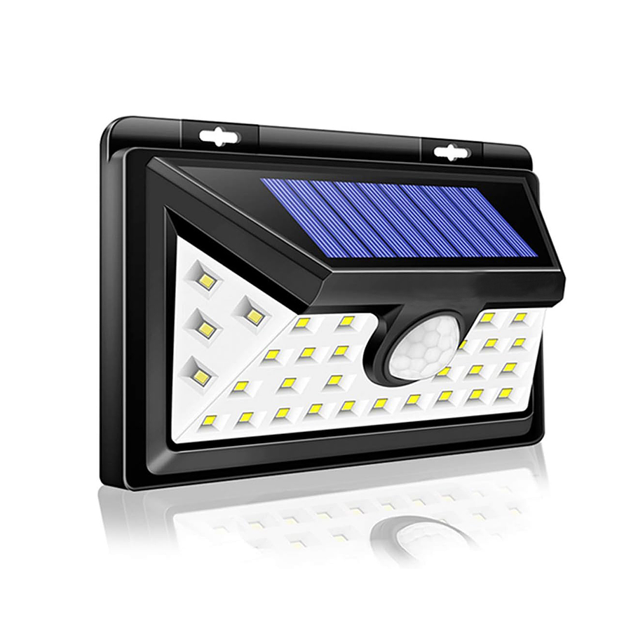 Foco Solar 30 Led Exterior Con Sensor De Movimiento