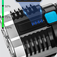Linterna Led Recargable Alto Alcance 4 Led - Miniatura 3