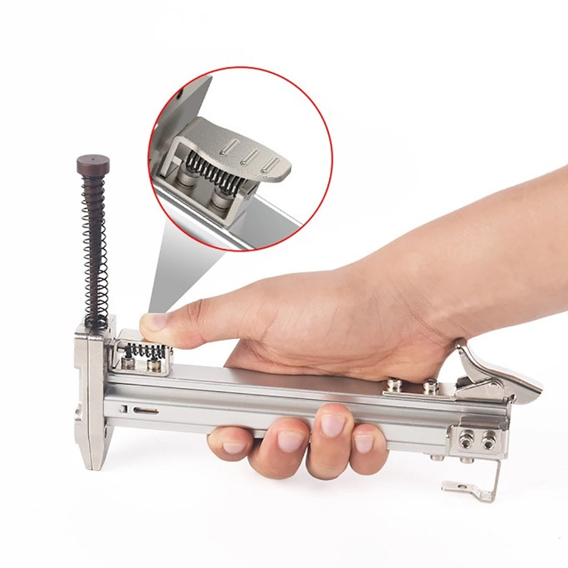 Pistola De Clavos Manual Herramienta De Clavado + Clavos 4