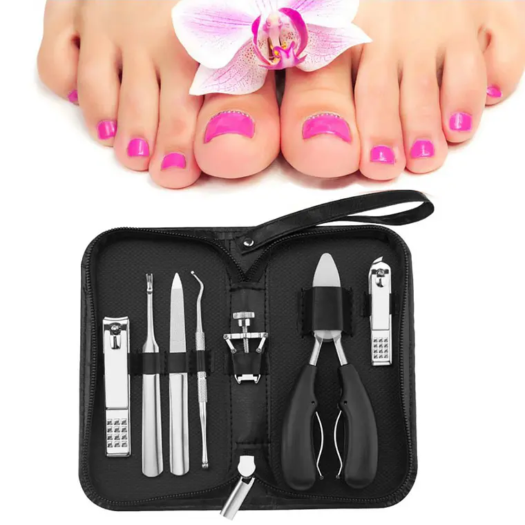 Kit Herramientas Uñas Encarnadas Set Pedicura Corta Uñas 7pz 1