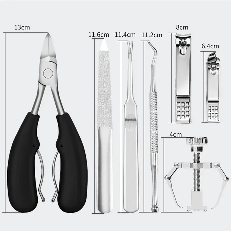 Kit Herramientas Uñas Encarnadas Set Pedicura Corta Uñas 7pz 5