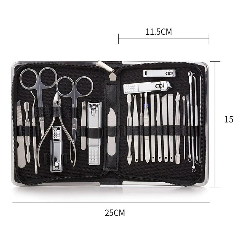 Set Herramientas Manicure Pedicura Kit Uñas 26 Piezas 6