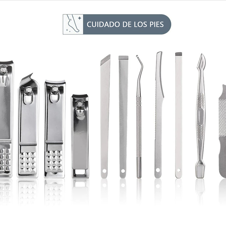 Set Herramientas Manicure Pedicura Kit Uñas 26 Piezas 4