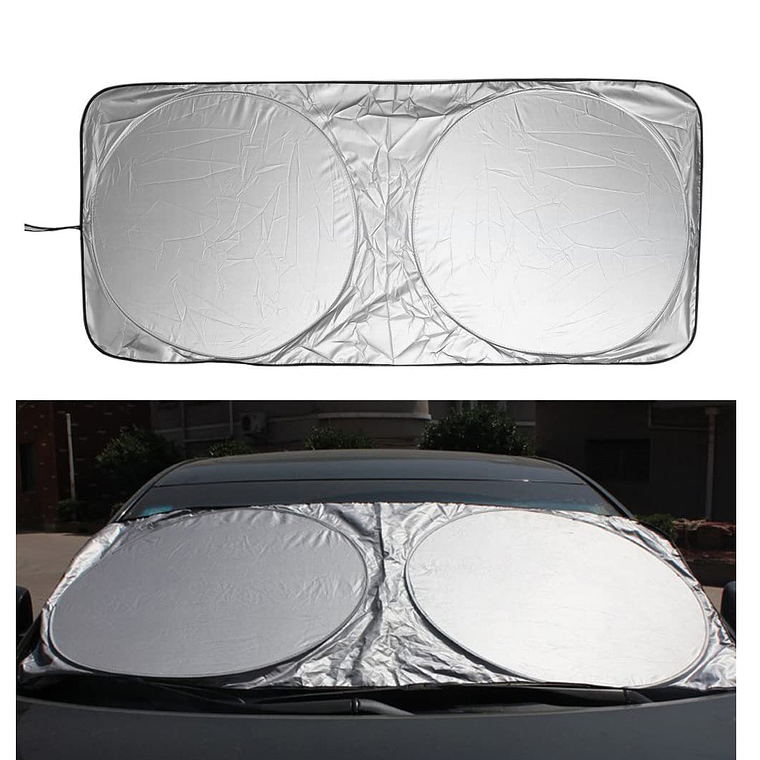 Cubre Parabrisas Auto, Parasol Con Protección Uv Compactable 1