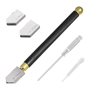 Diamante Corta Vidrio 7 Pulgadas 175mm Con Pipeta