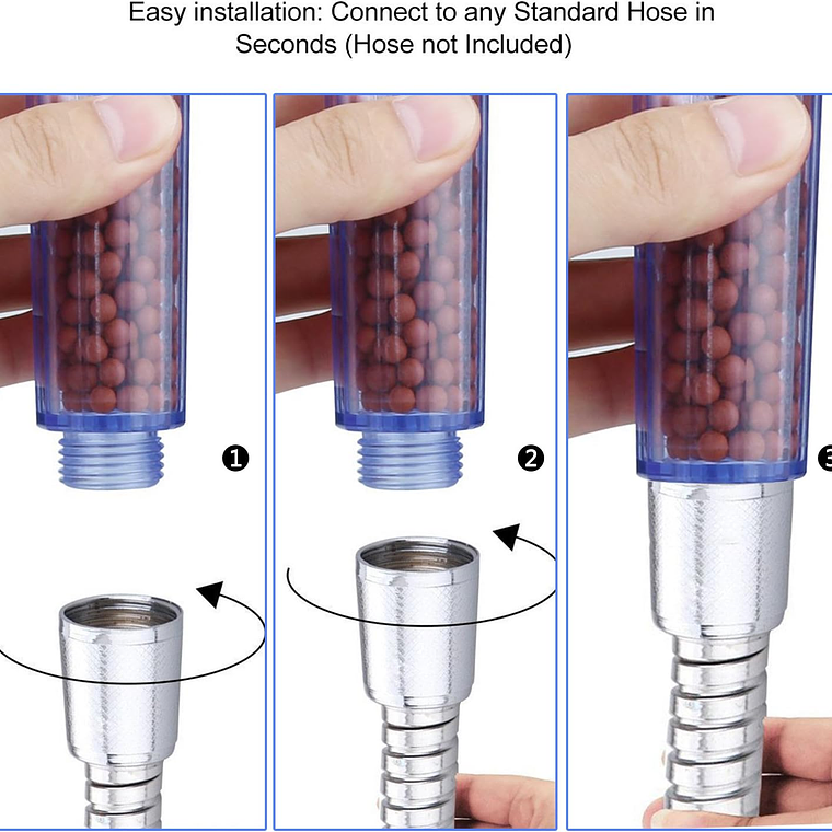 Eco Ducha Spa Cabezal Para Ducha Telefono Mango Filtrador 5