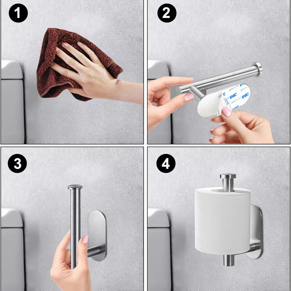 Porta Papel Higienico Sus304 De Acero Inoxidable 4