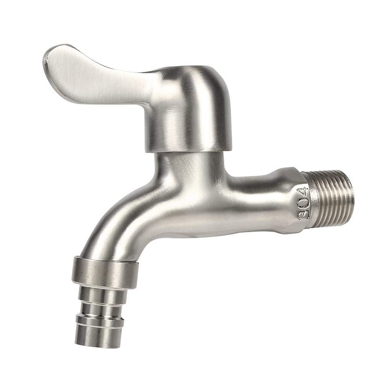 Grifo De Acero Inoxidable, Llave De Paso 1/2 1