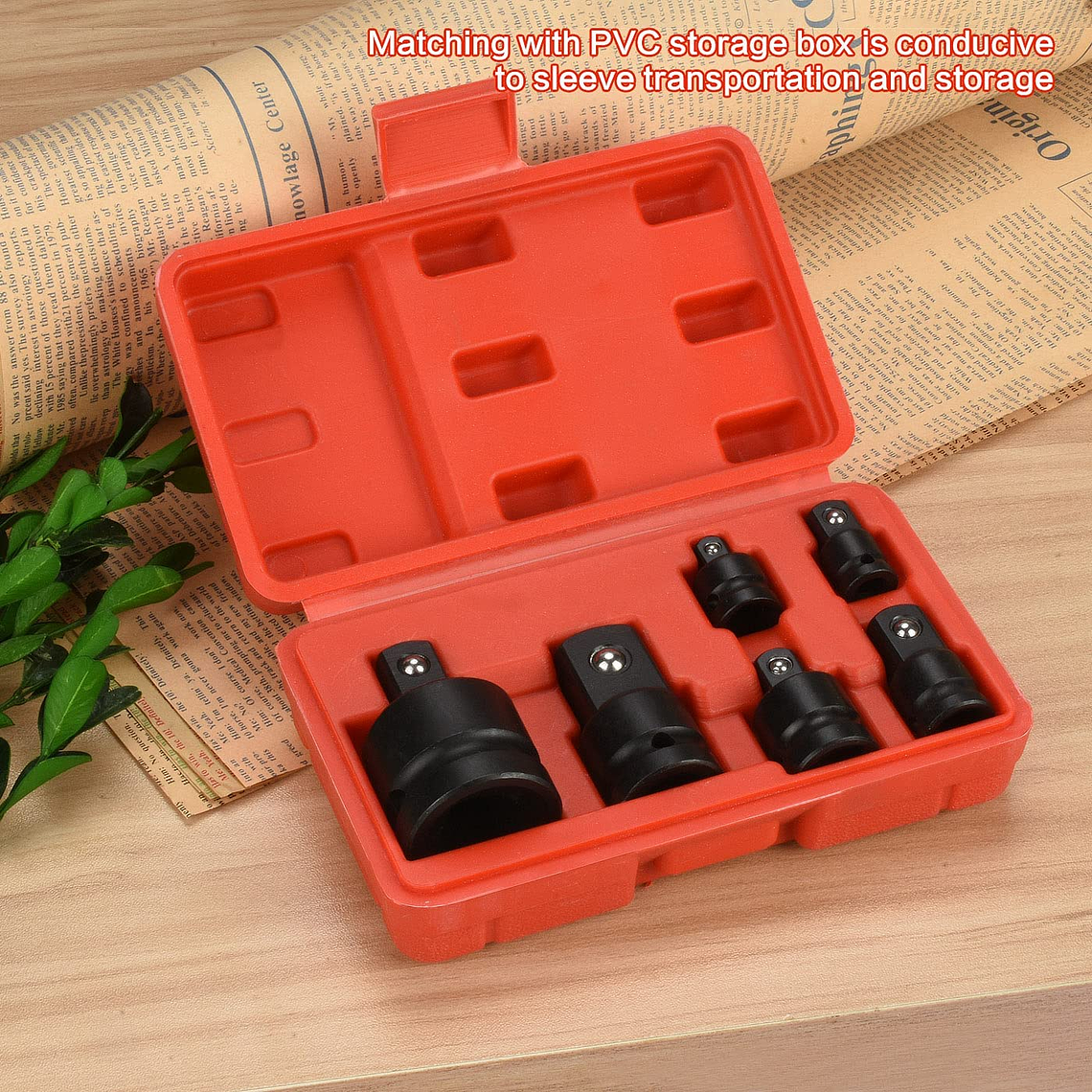 Juego De Dados Adaptador Y Reductor De Impacto 6 Pzas 1