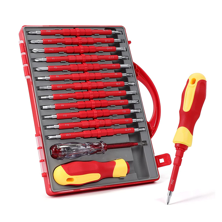 Juego De Destornilladores Aislados Multifuncionales 26 En 1 1