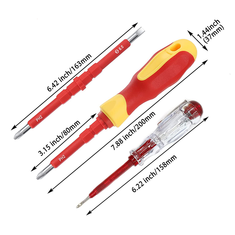 Juego De Destornilladores Aislados Multifuncionales 26 En 1 4
