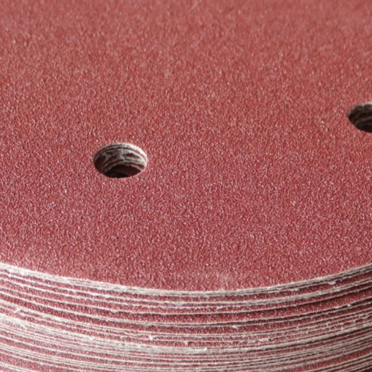 Set 100 Lijas #120 Velcro Con 8 Orificios 125mm 5 Pulgadas 3