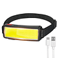 Linterna Frontal Led Cob Recargable Usb, Superbrillante - Miniatura 1