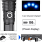 Linterna Led Alta Potencia Metalica Recargable 4000lm - Miniatura 5