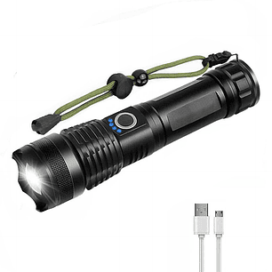 Linterna Led Alta Potencia Metalica Recargable 4000lm