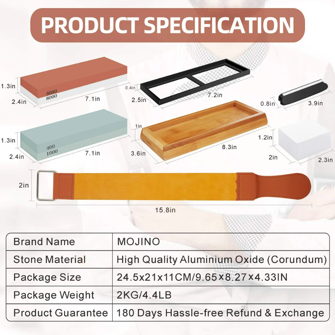 Juego De Piedra Afiladora Cuchillos 400/1000/3000/8000 5