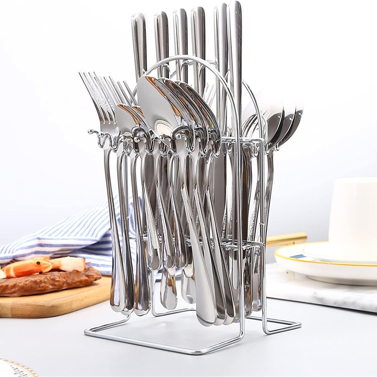 Set De Cubiertos 24 Piezas Acero Inoxidable 1